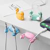 5pcs/3pcs Cartoon Cable Organizer, Mobile Phone Charging Cable Data Cable Organizer, Fastener Storage Bundle Hub Buckle