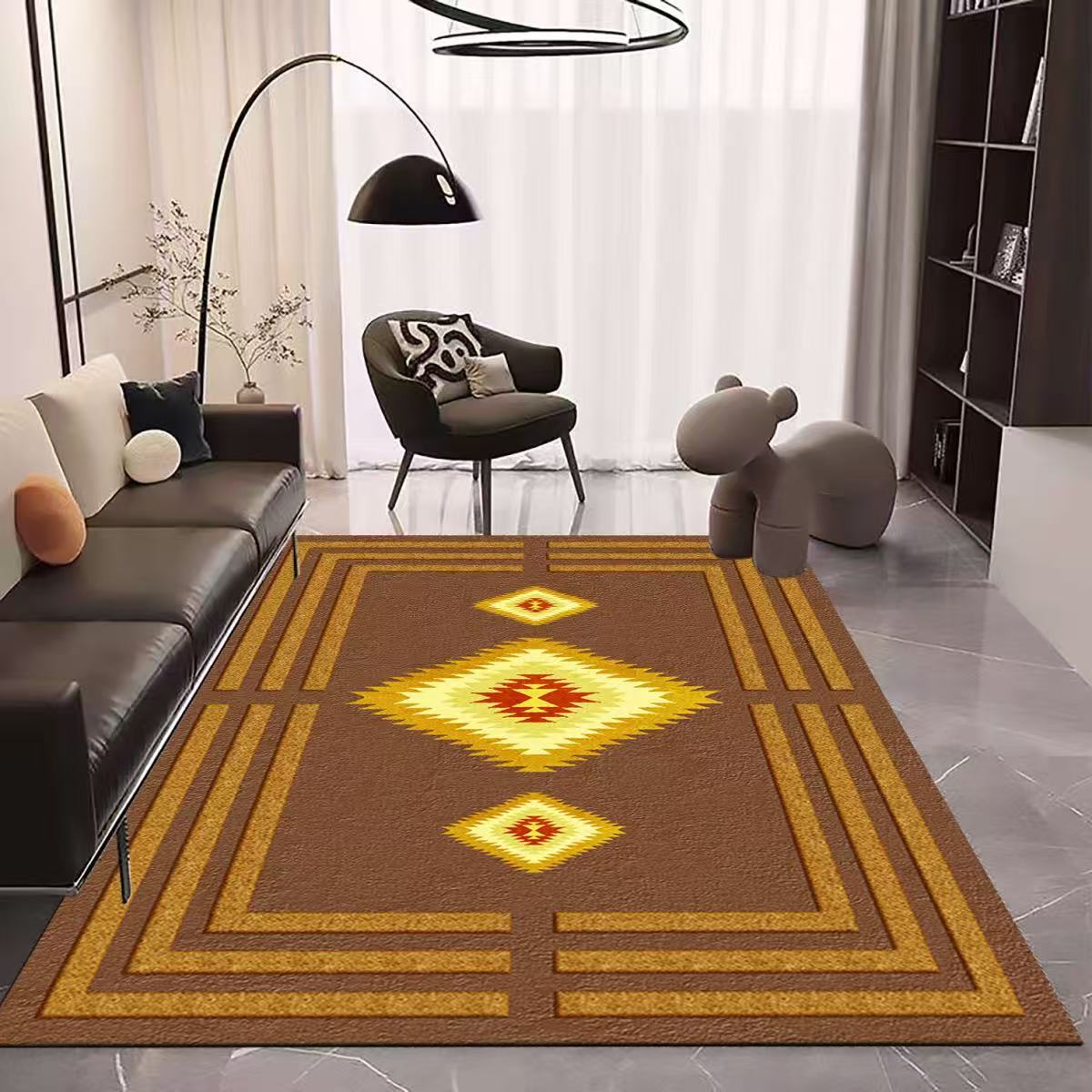 

3D Ковер для гостиной, большая площадь, полностью покрывающий, ковер для журнального столика, абсорбирующий, простой в уходе ковер 80 * 120Cm