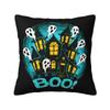 Custom Halloween Haunted Mansion Pillow Case 40x40cm Cushion Cover Decoration Salon Square Pillowcase
