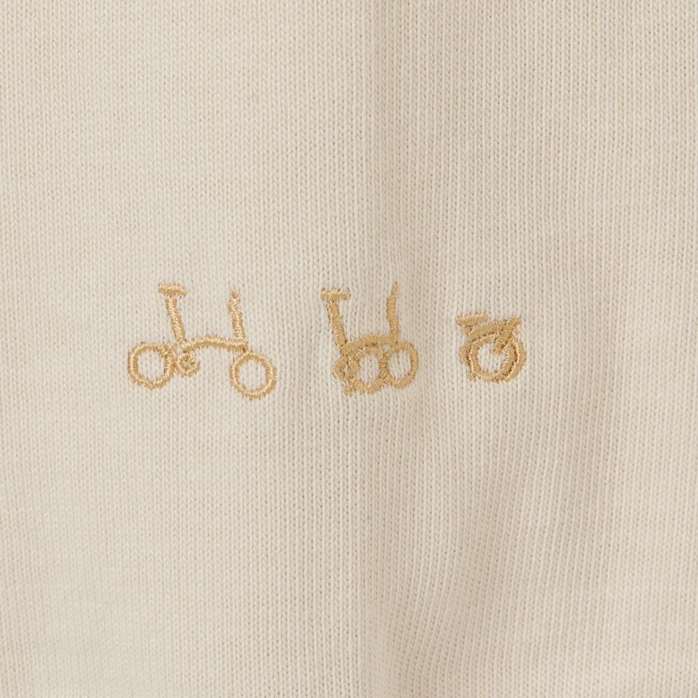 BROMPTON LONDON Basic Solid Long Sleeve T-Shirt - Cream (P253Uts411)