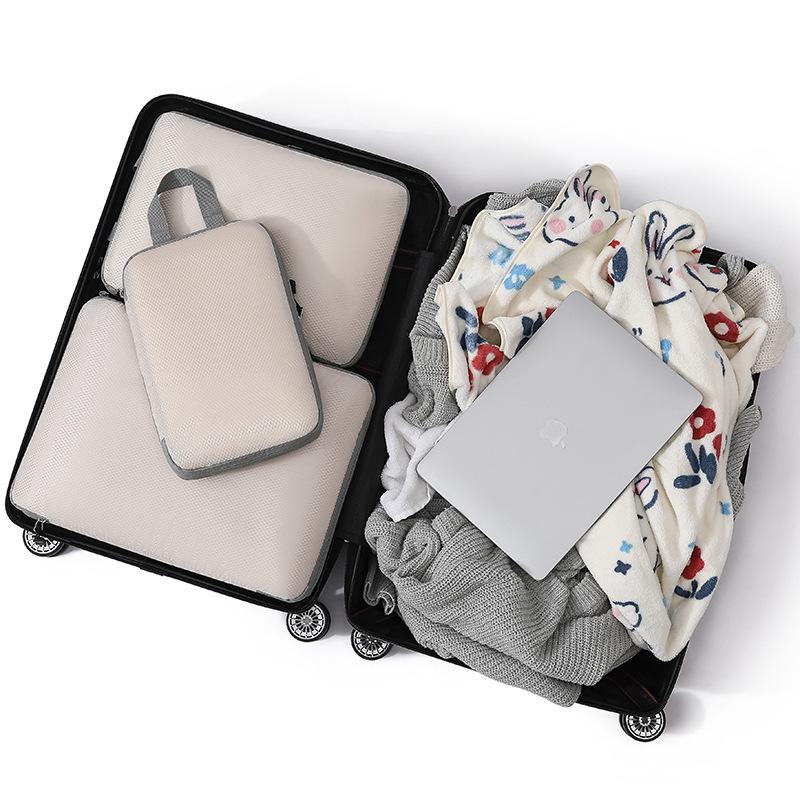Best-Selling Travel Compression Suitcase Organizers: Three-Piece Waterproof Clothing Storage Bag Set