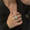 Alloy Finger Watch Rings Creative Roman Quartz Watch Rings Y2K Watches Couple Rings