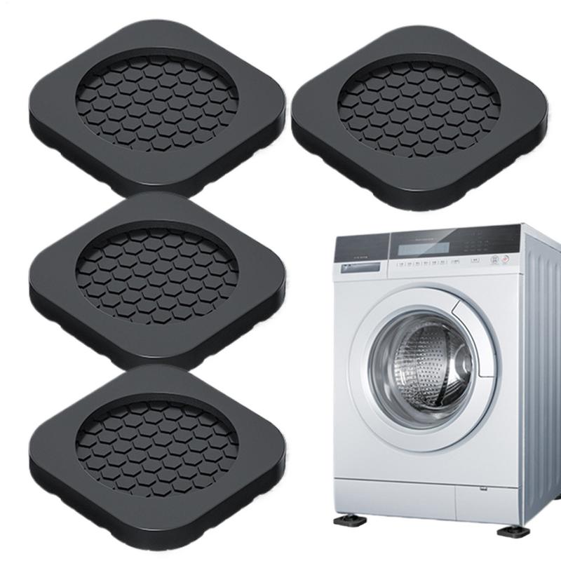 4PCS Anti Vibration Feet Pad Square Mat Anti Slip Heighten Dampers Universal Washing Machine Refrigerator Furniture Foot Pad