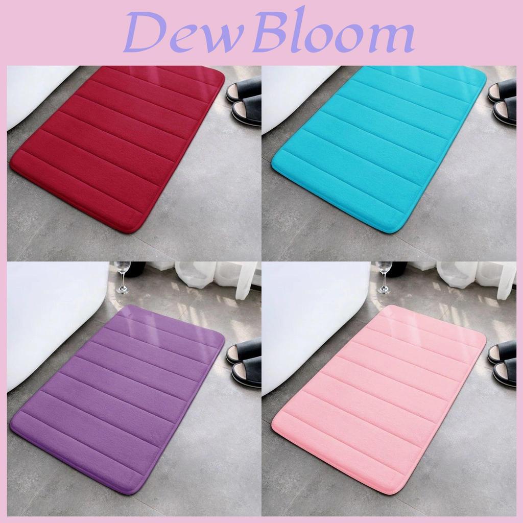 Polyester Coral Fleece Bath Mat For Bathroom And Spa With Nonslip Backing