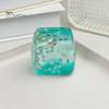 Transparent Lemon Toy Squeeze Toy, Stress Relief Jellyfish Ice Cream Reduction Soft Clear Cube Sensory for Kids Adults Reliever