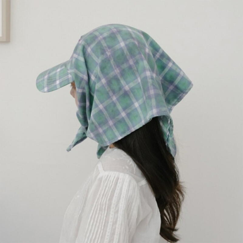 Women s and Men s Contrast Scarf Hat C8279_White