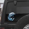 2PC Dolphin Splash Vinyl Decals Waterproof Stickers for Car Truck Bumper Motorcycle Laptop Wall Removable Durable A-87