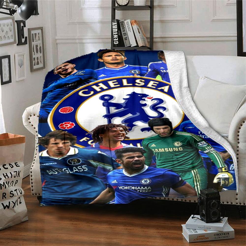 Chelsea Fc Football Player Blanket Durable Comfort Perfect for Office Chair Livingroom Picnics Four Seasons Multipurpose Stylish Decor