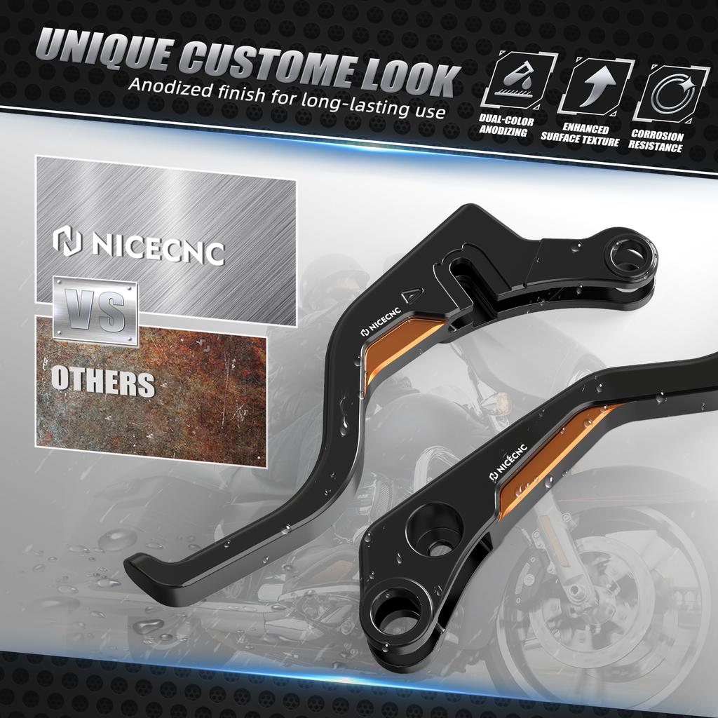 NICECNC For Harley Sportster S RH1250S 2021-2024 Short Brake Clutch Levers Pan America 1250 RA1250 21-24 Nightster RH975 22-24