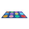 Yousheng Kids Playmat Rug 120x160cm Nursery Colorful Checkered Rug with Anti-Slip Backing Classroom Seating Area Carpet for Art Room Playroom