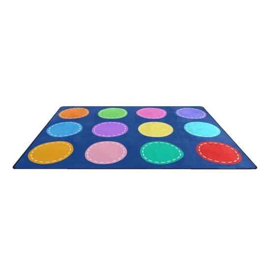 Yousheng Kids Playmat Rug 120x160cm Nursery Colorful Checkered Rug with Anti-Slip Backing Classroom Seating Area Carpet for Art Room Playroom