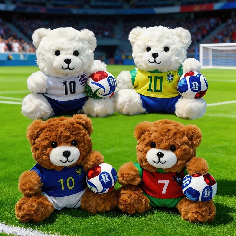 2026 FIFA Fussball Weltmeisterschaft Bär Plüschtier Weiche Niedliche Puppe Fan Geschenk