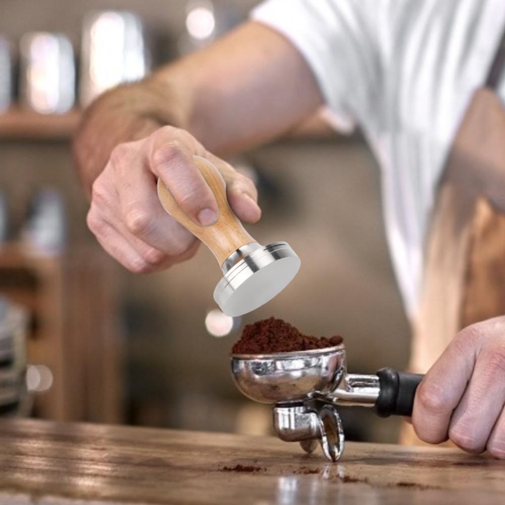 Wooden Handle Coffee Tamper Stainless Steel Stainless Steel Tamper  Coffee Making