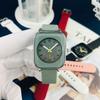 JYL Couple Watch Silicone Heart Square Casual Strap