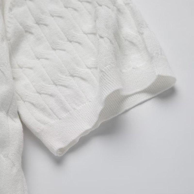 Men's Trendy Short-Sleeve Slim Knit Polo Shirt