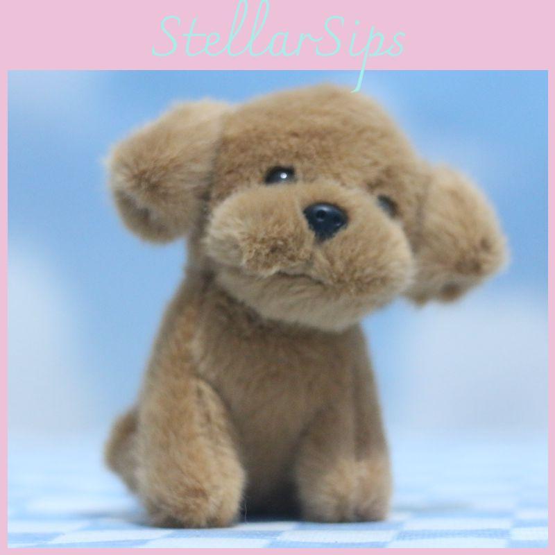 Charming Fluffy Plush Puppy Pendant Soft Stuffed Toy Keychain For Bags