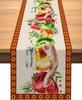 Rosh Hashanah Linen Table Runner Jewish New Year Table Decor Reusable Farmhouse Shana Tova Kitchen Table Runner Party Decoration
