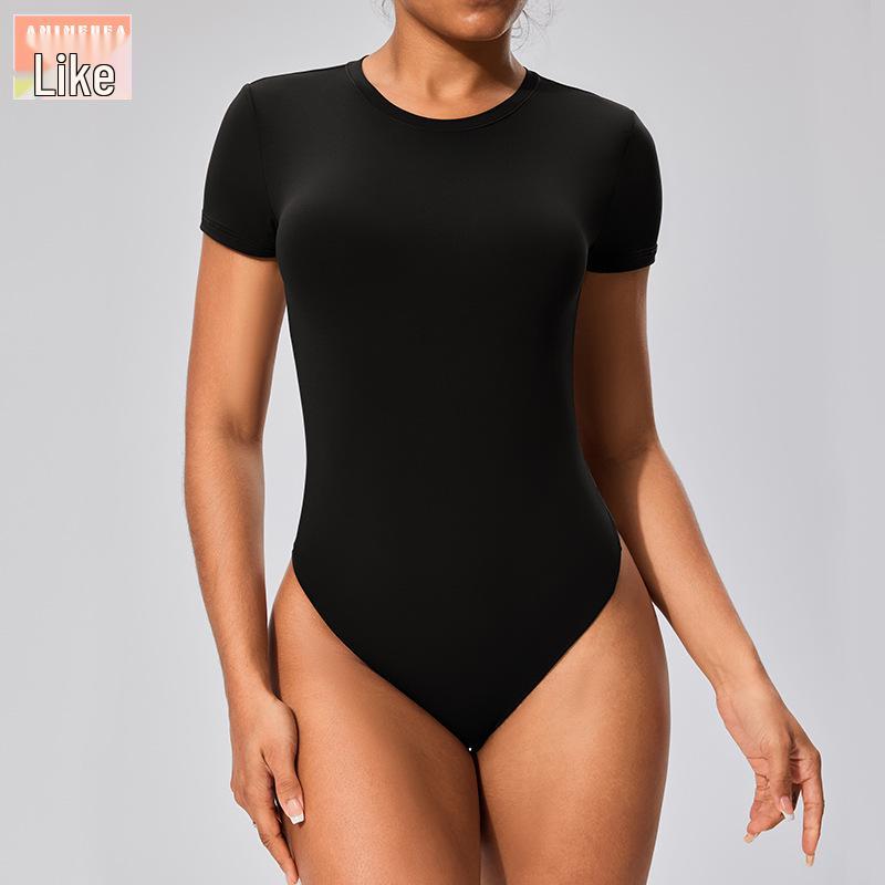 SSKIMSk Tričko s krátkým rukávem a body pro zvednutí boků na jógu