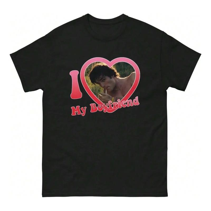 Camiseta Universitaria Jacob Elordi Con El Nombre De ?i Love S