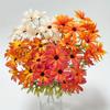 1Pc Simulation Autumn Daisy 14 Heads Chamomile Bouquet, for Outdoor Patio Garden Wedding Reception Background Decoration, Flower Decoration Wall Home