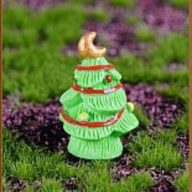 Christmas Micro-landscape Accessories Christmas Tree Ornaments of Various Sizes Resin Handicraftsand Cute Home Decorations