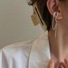 Punk Irregular Tassel C Shape Dangle Earrings Korean Ear Cuff Clip On Earrings Women Ear Clip