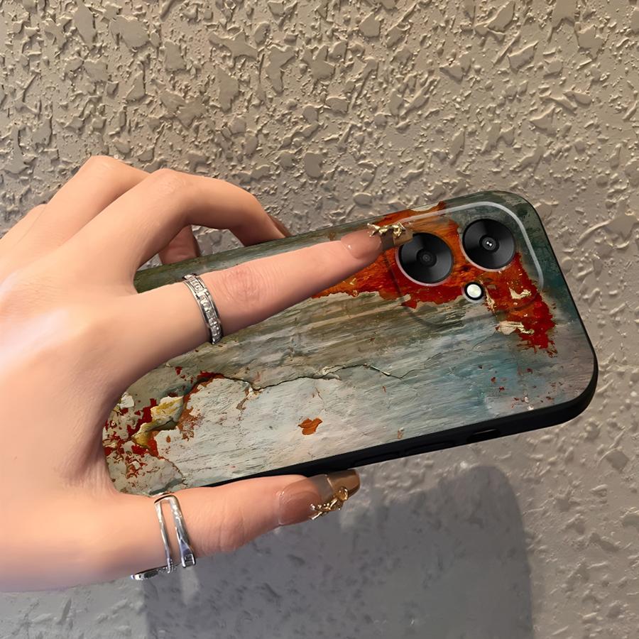 Retro Rust Marks Case for Xiaomi Redmi 9A 9C A5 A1 A2 Plus 10 K40 K50 Gaming 13C 12C K60 9T 12 Funda Phone Cover