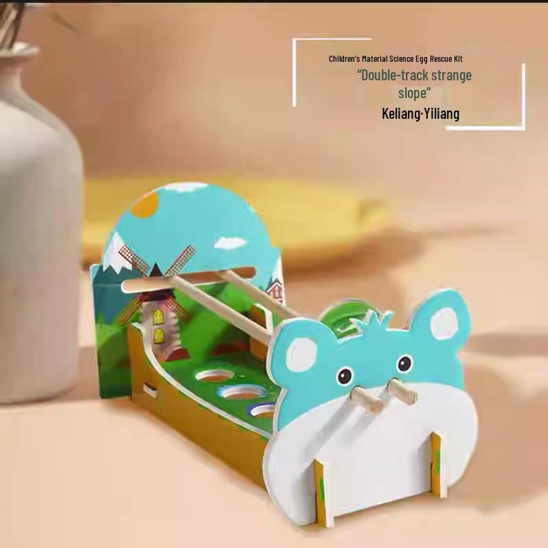 

KT Double-Track Slope Ball Climbing Gravity Mechanics DIY STEM Experiment Kit for Kids Other