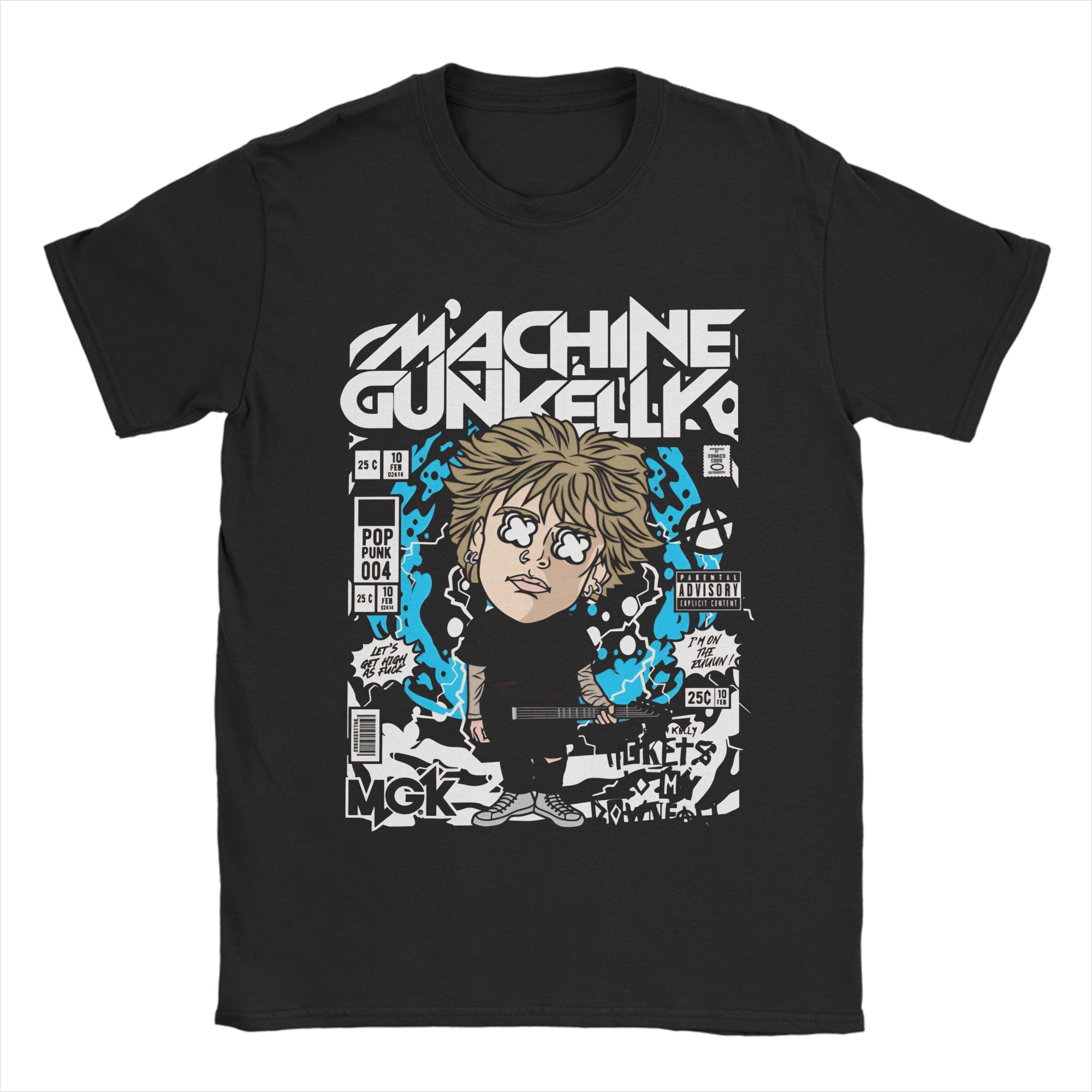 Men Women MGK Lost Americana Tour T Shirt 100% Cotton Graphic Printed T-Shirt  Top Clothing 4XL