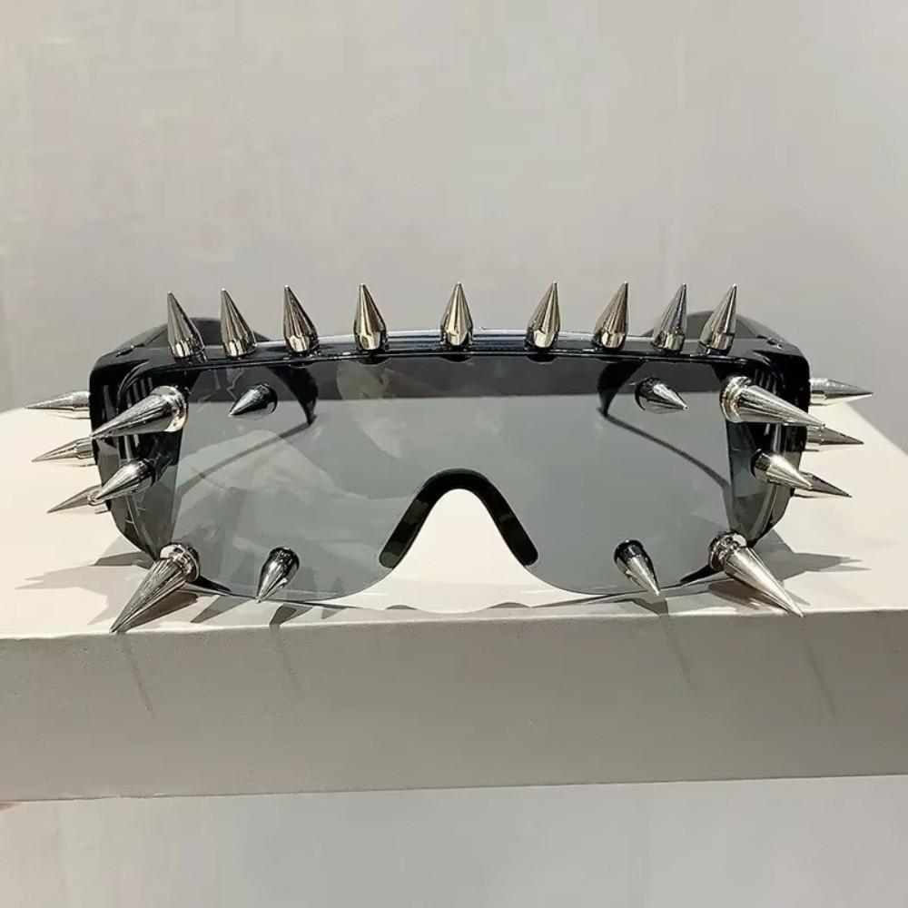 Exaggerated Oversized Sun Glasses Unique Halloween Rivet Sunglasses Steampunk Sunglasses Costume
