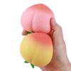Peach Toy 2 Pcs Anxiety Relief Peach Squeeze Toys Realistic Fruit Shaped Fidget Stress Balls Anti-Stress Slow Decompression Set