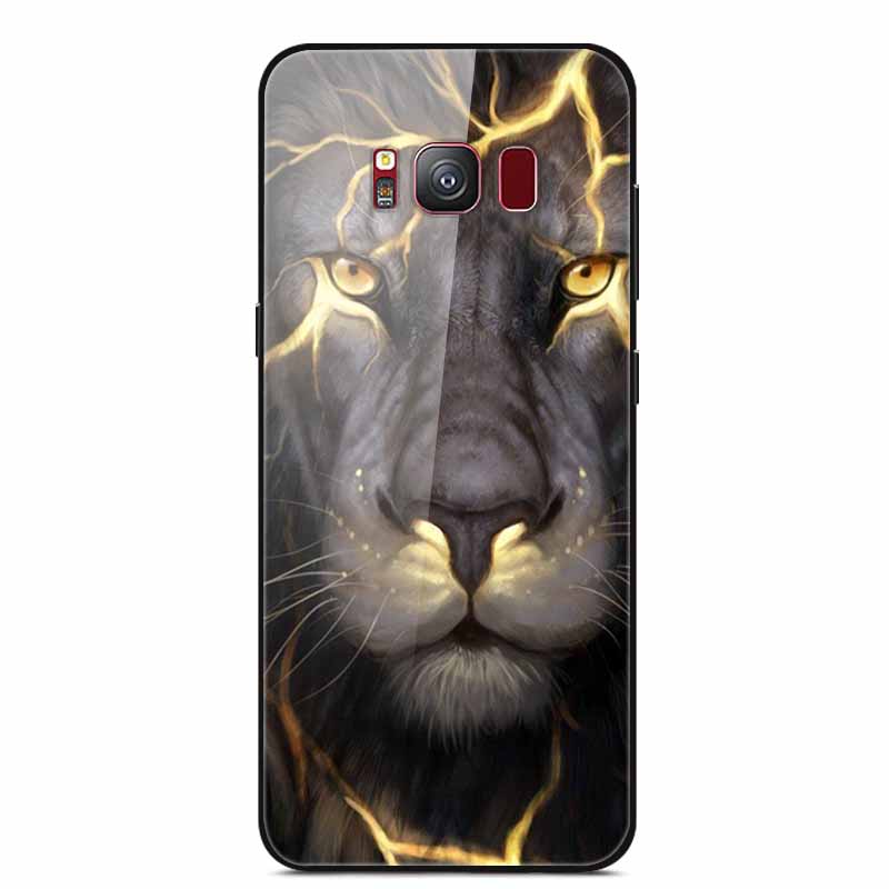 Glass Back Cover For Samsung Galaxy S8 Plus Case S 8 Plus Hard Tempered Glass Case For Samsung S8 Plus Phone Case Soft Bumper