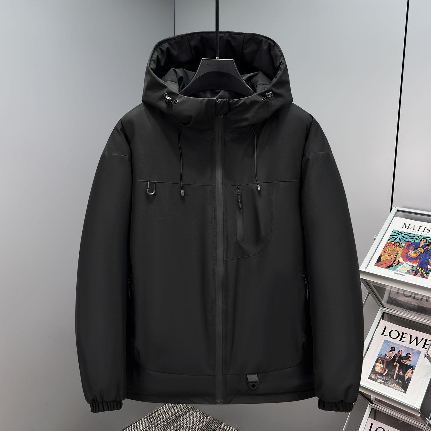 

2025 Plus Size Trendy Men s Hooded Cotton Jacket for Autumn/Winter (320 jin) 7XL for 230-250 jin