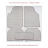 Car Foot Mat Neutral Suede Car Anti-Dirty Pad Easy to Clean Waterproof Non Slip TPE Fully Surrounded Upper Layer Carpet Mat
