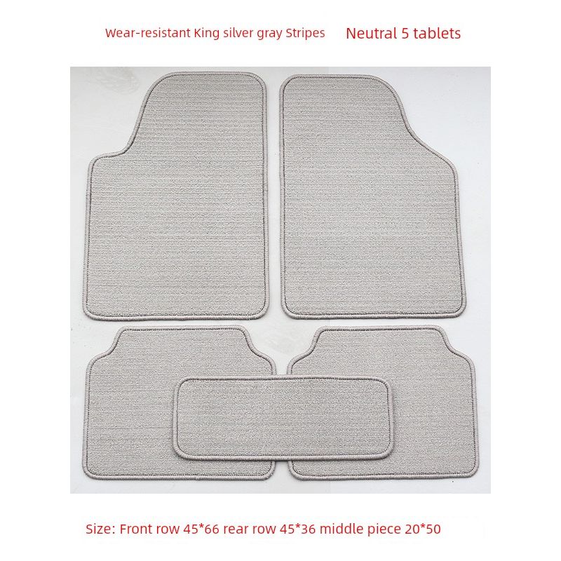 Car Foot Mat Neutral Suede Car Anti-Dirty Pad Easy to Clean Waterproof Non Slip TPE Fully Surrounded Upper Layer Carpet Mat