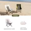 Adjustable Three-Speed High-Back Moon Chair – Breathable, Comfortable, Foldable for Camping, Beach, and Fishing