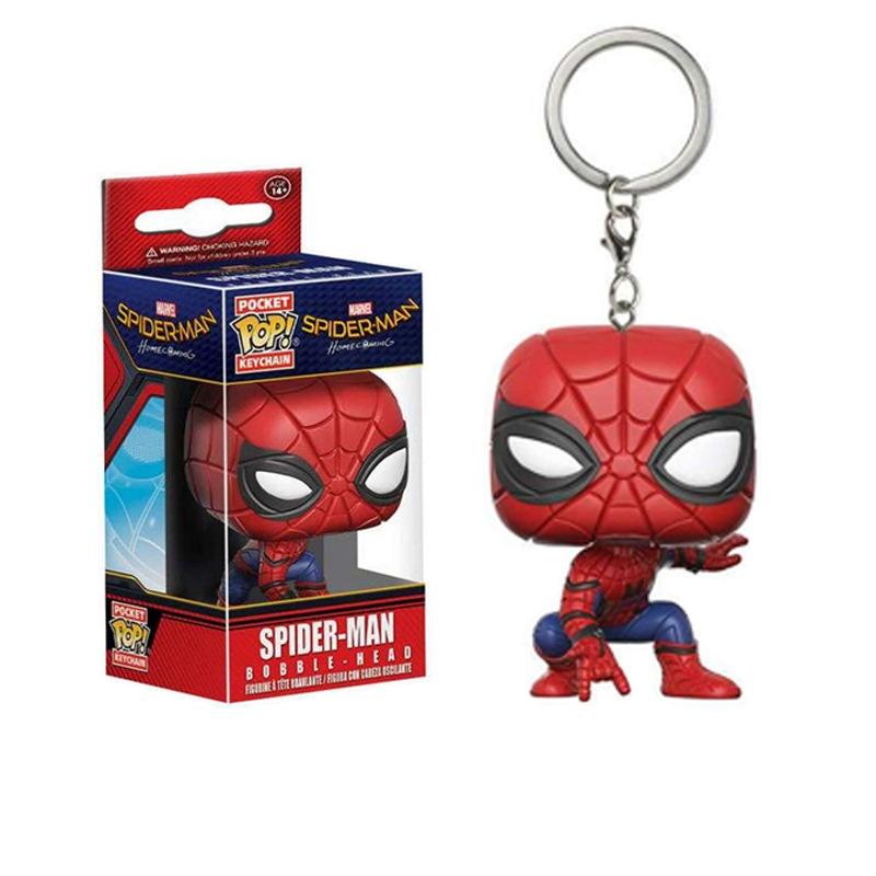 Spider-Man Universum Sammlerstücke Mit Ständer, Umhang Und Schlüsselanhänger