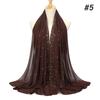 women plain bubble pearl chiffon scarf Head hijab wrap solid shawls headband foulard femme muslim hijabs stores