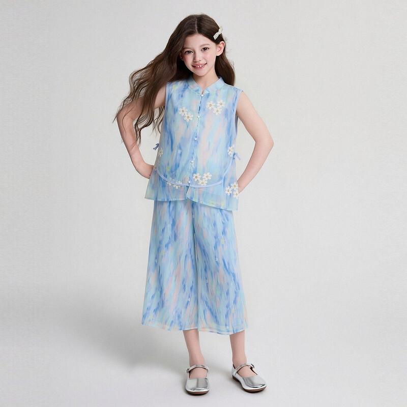 Deesha Girls' Summer National Style Outfit
