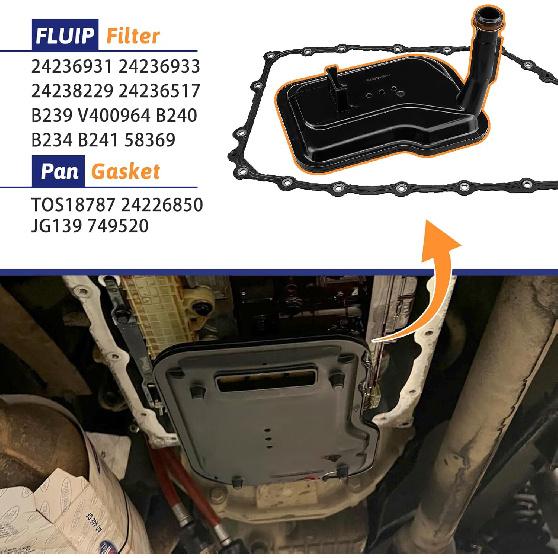 6L80 24236933 Transmission Filters for Chevy Express Silverado Suburban 1500 2500 3500 4500 HD Cargo Pasajeros for GMC Savana With 24226850 Oil Pan