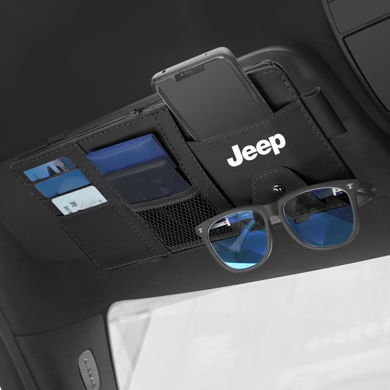Parasole Auto Tipo Punto Borsa Portaoggetti Multifunzione Accessori Auto Per Jeep Renegade Wrangler JK Grand Cherokee XJ Willys Compass Command Patriot