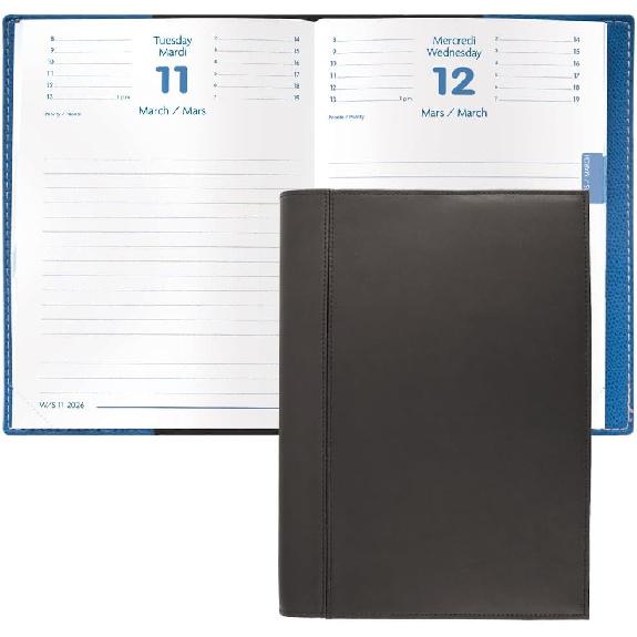Quo Vadis 2026 Refill for Notor - Daily Planner - Bi-Lingual (EN/FR) - 12 Months, Jan. to Dec. - 4 3/4 x 6 3/4 - Time Management Organizer and 4 3/4 x 6 3/4