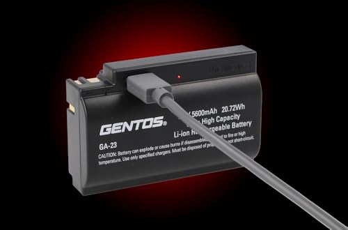 GENTOS GH-300RG LED Headlamp, USB Rechargeable, 800 Lumens, 13 Hours of Operational Runtime, Rear View Illumination, Requires Rechargeable Battery or