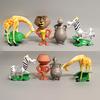 Disney Madagascar Movie Animal Figure Set - 4-Piece Lion Zebra Giraffe Hippo PVC Model Collection, Hot Cartoon Gift for Kids