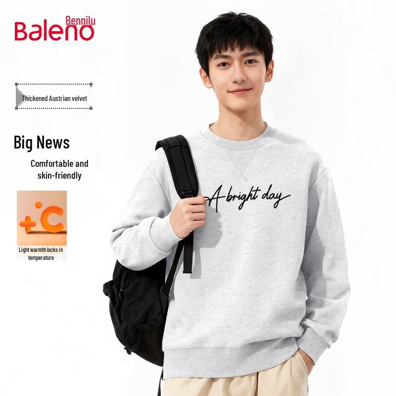 

Baleno Men s Winter Heavyweight Crew Neck Sweatshirt M