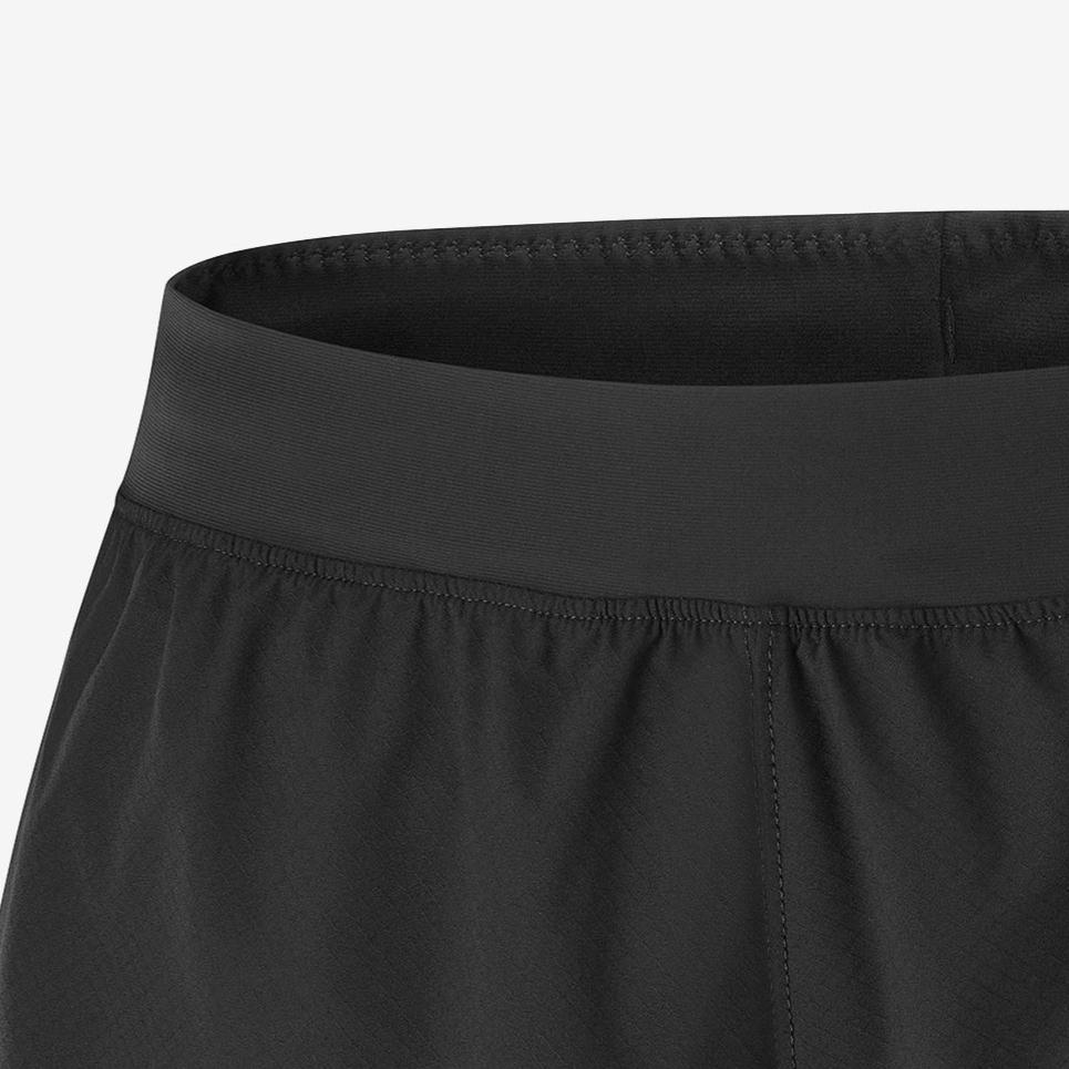 SALOMON Breathable Lightweight Comfortable Soft Sports Shorts Women Shorts Deep-Black Orange-Red C26927