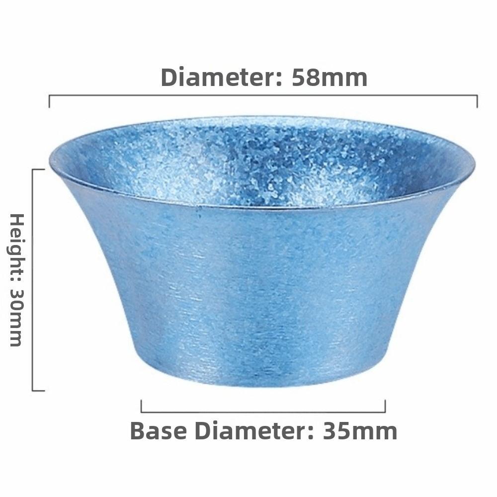 Double Wall Gongfu Tea Cup Heat Insulated Chinese Tea Cup Titanium Tea Cup  Camping and Travel