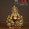 Bronze Yellow God Wealth Statue, Creative Buddha Ornament, Living Room, Bedroom, Study, Shop Opening, Copper Decor, 1Pc