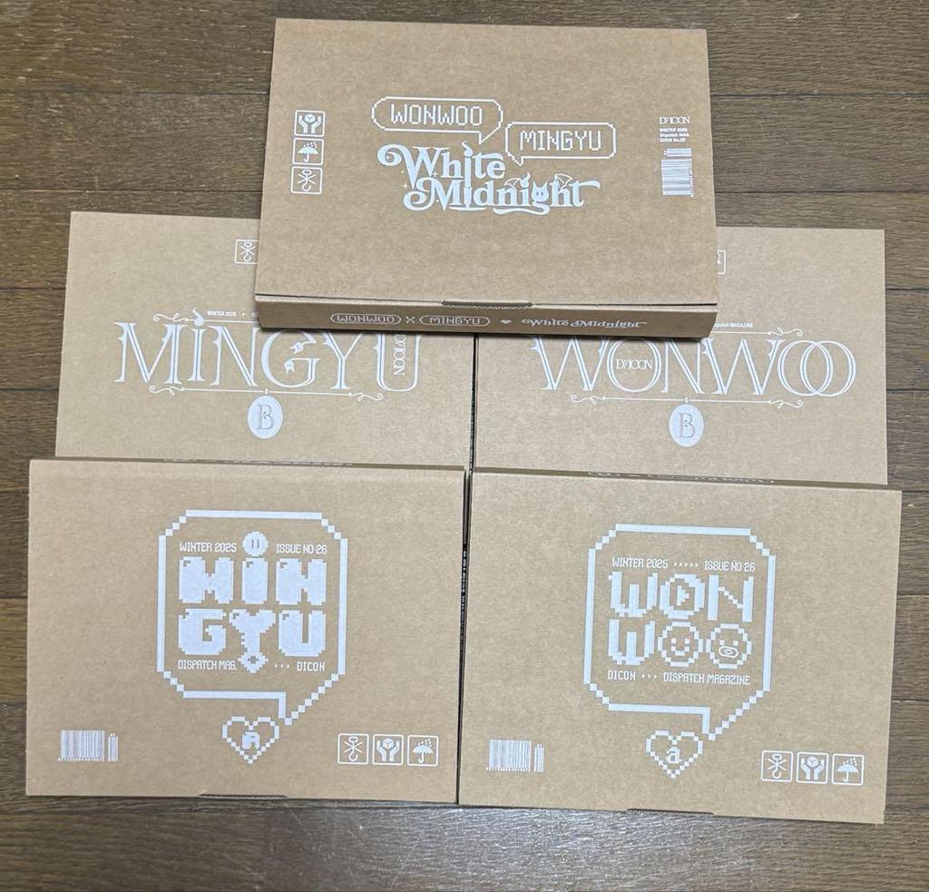[USED] SEVENTEEN Wonwoo Mingyu Minnie Magazine DICON Photobook