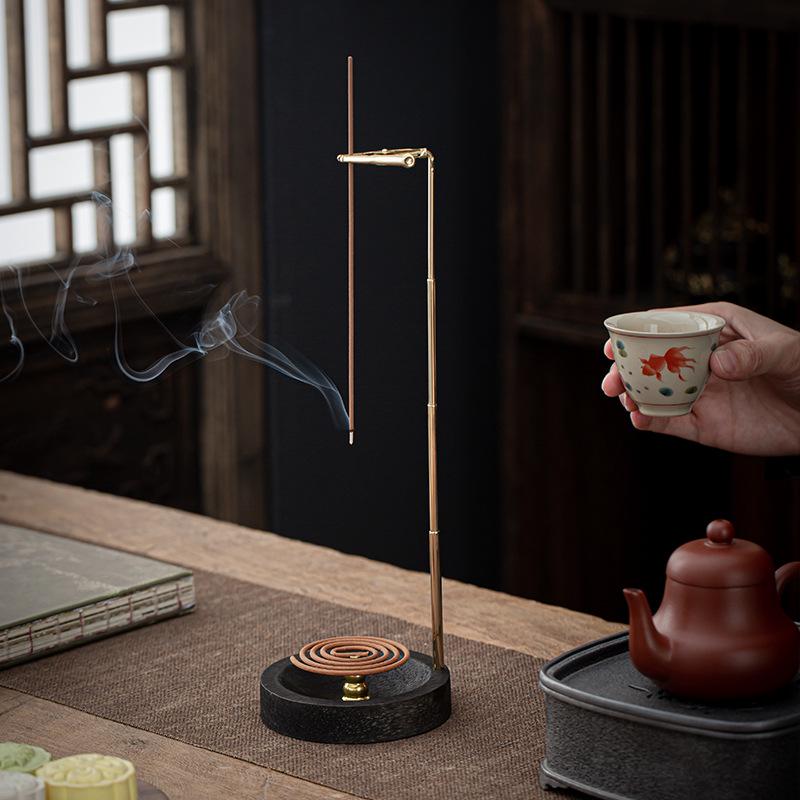 Zen Solid Wood Aromatherapy Burner – Incense Holder & Tray for Home Decoration